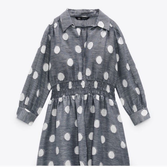 NWT Zara Polka Dot Dress - Picture 7 of 7
